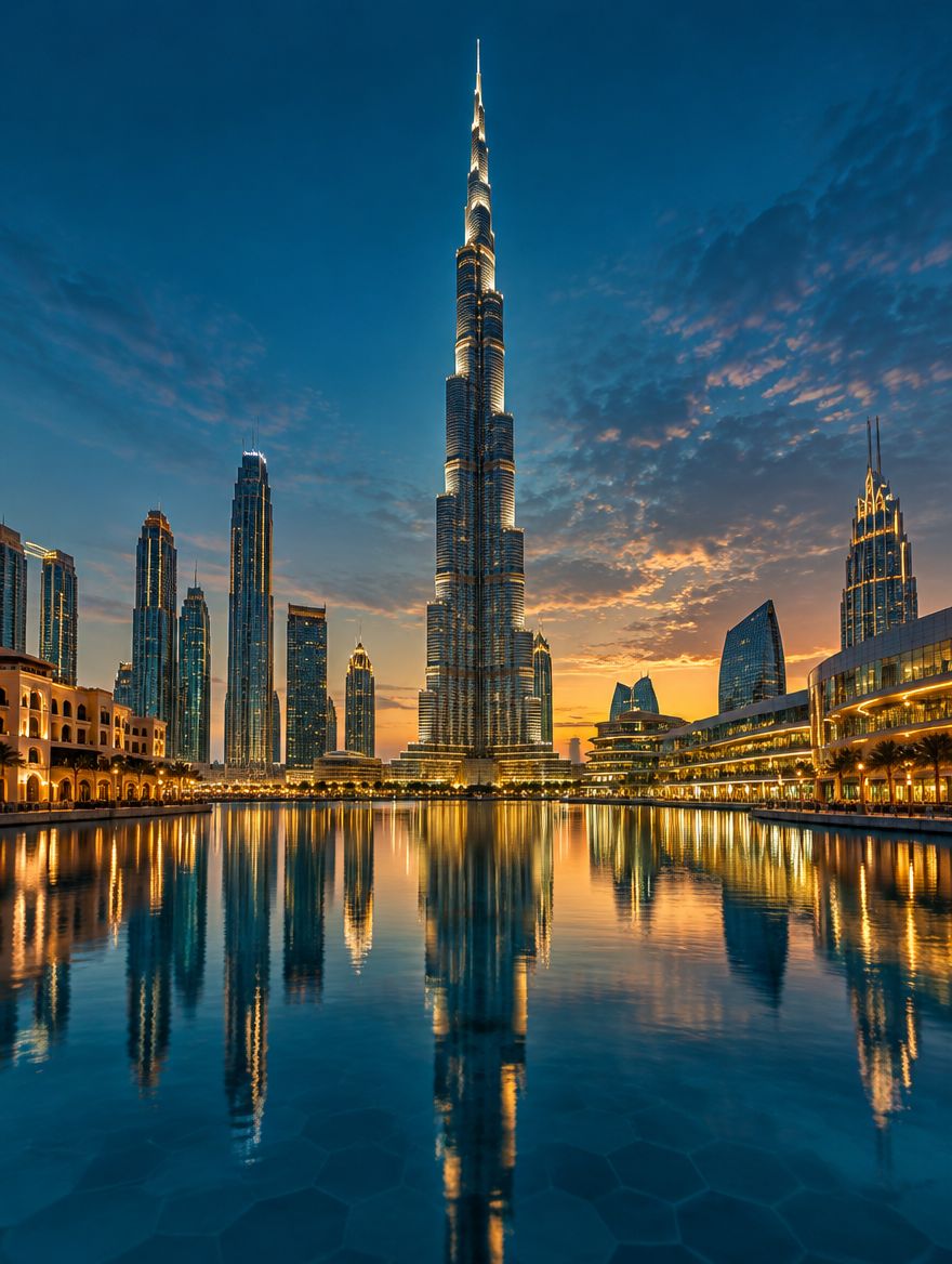Il Burj Khalifa a Downtown Dubai